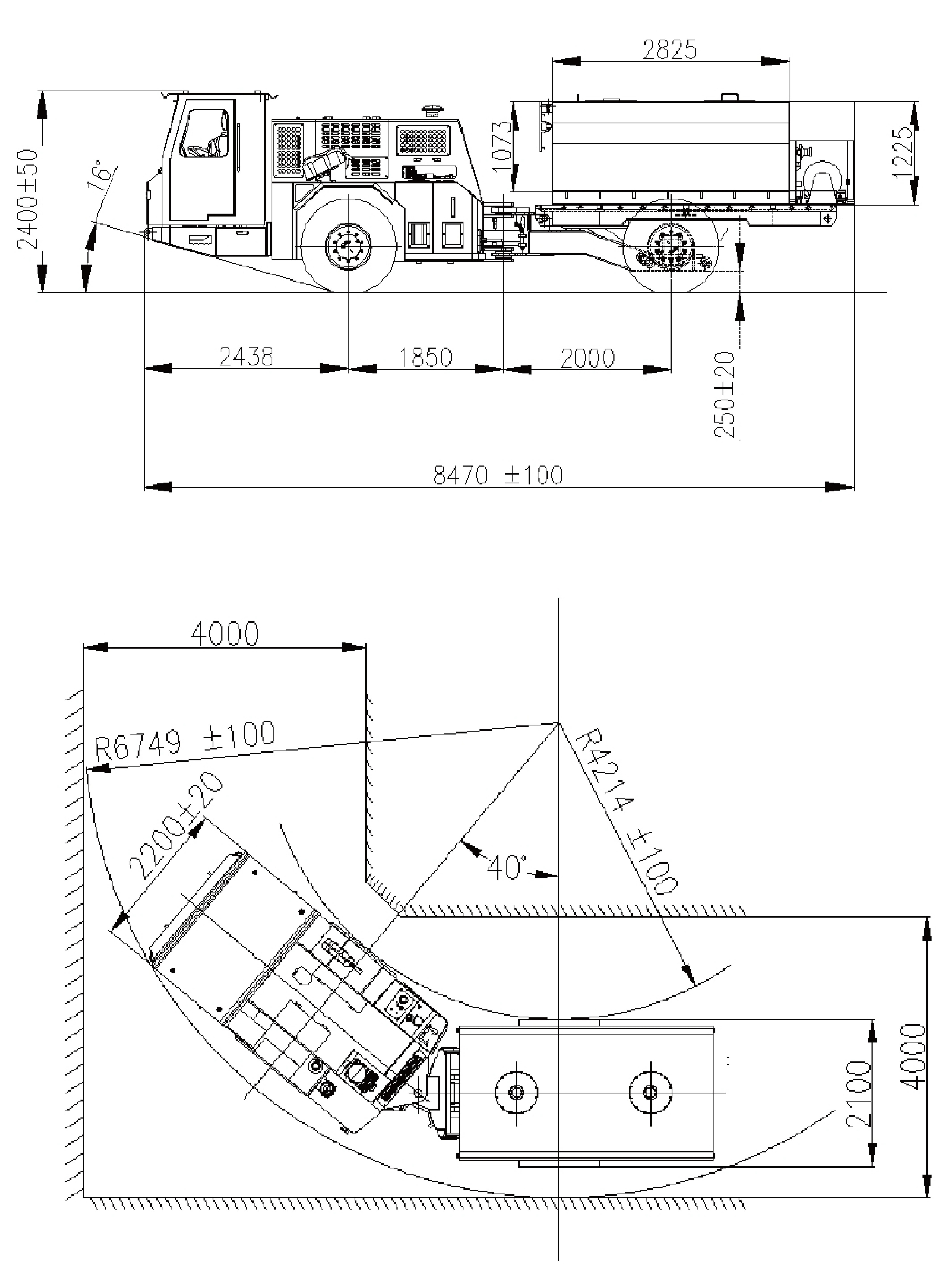 Dimensões gerais do FUD05
